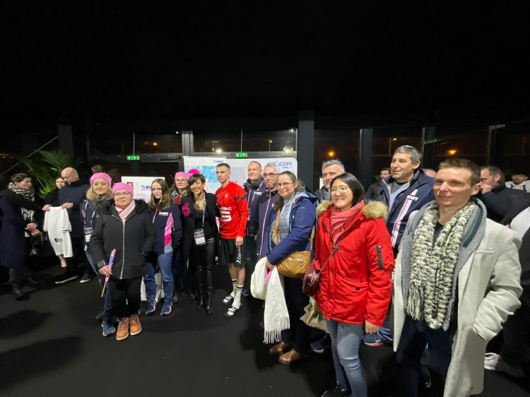 L'apr&egrave;s-match dans le salon priv&eacute; BWT Roazhon Park f&eacute;vrier 2023