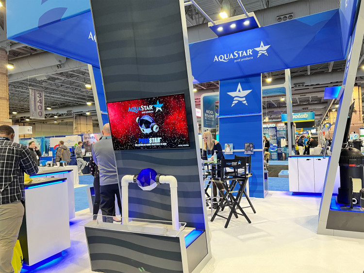Aquastar stand Pool&Spa Show &copy;EuroSpaPoolNews 2022