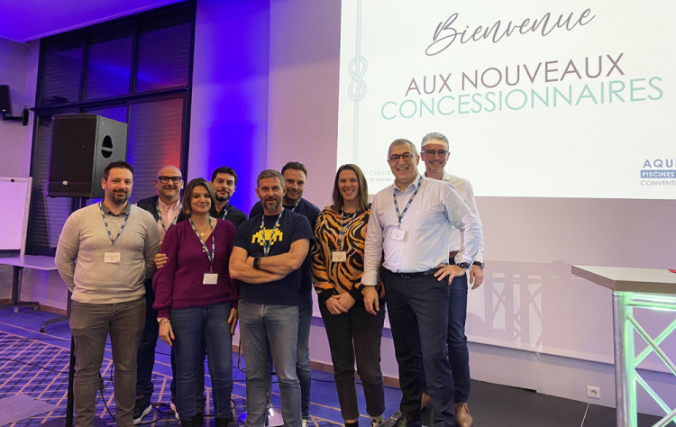Pr&eacute;sentation des nouveaux concessionnaires Aquilus Piscines & Spas lors de la Convention Nationale 2024