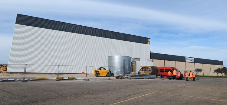 Nouveau b&acirc;timent du site de production d'Hydrapro