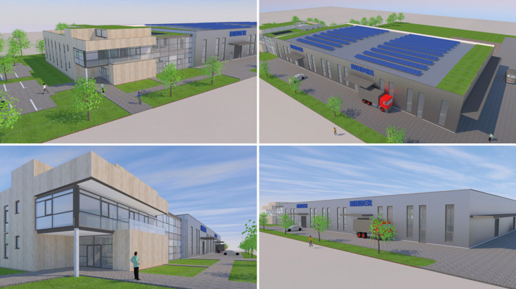 Futur b&acirc;timent de Binder &agrave; Hamelin production administration turbines NCC piscine