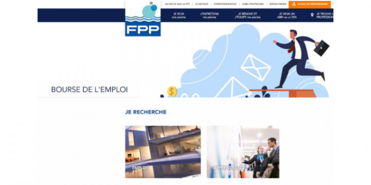 Bourse de l'Emploi d&eacute;di&eacute;e aux m&eacute;tiers de la piscine site propiscine.fr