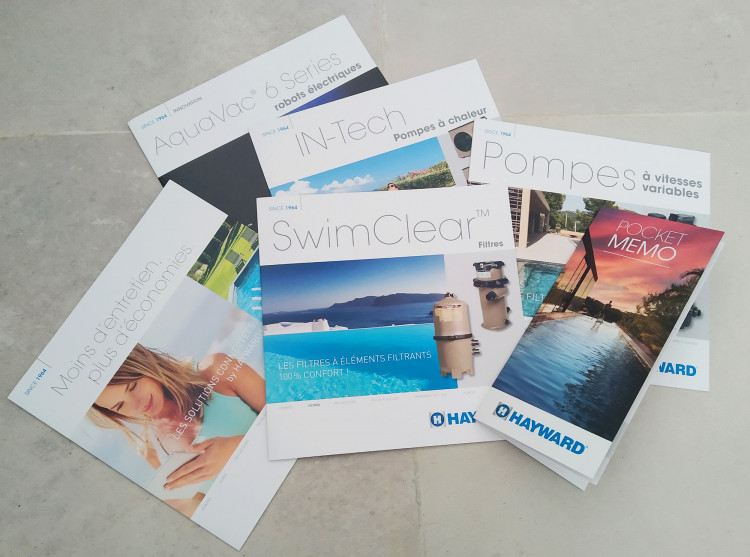 Brochures &eacute;quipements piscine Hayward 
