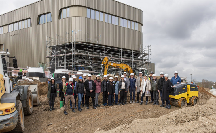 Visite du chantier du futur Rebstockbad à Francfort