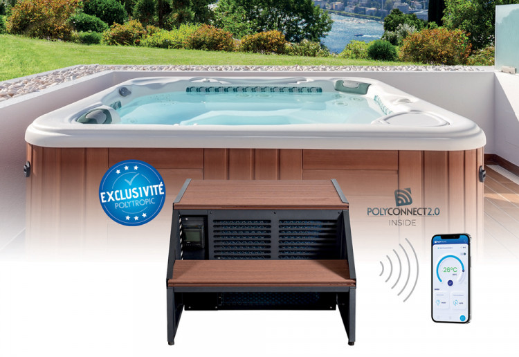 Pompe &agrave; chaleur St&eacute;pio pour spa Polytropic chauffage efficace et &eacute;conomique