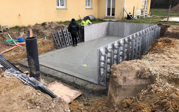 Construction d'une piscine Caron