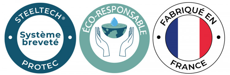 Piscine Aquilus durable proc&eacute;d&eacute; construction mat&eacute;riau recyclable fabriqu&eacute; en France r&eacute;duction empreinte carbone