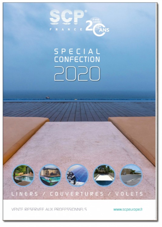 Couverture catalogue Confection volets et b&acirc;ches piscine SCP 2020
