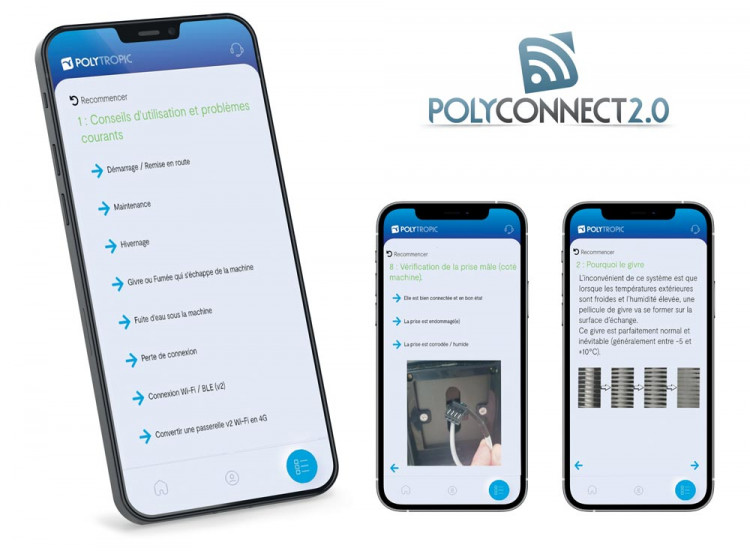 Module troubleshooting PolyConnect d&eacute;pannage &agrave; distance pompes &agrave; chaleur Polytropic