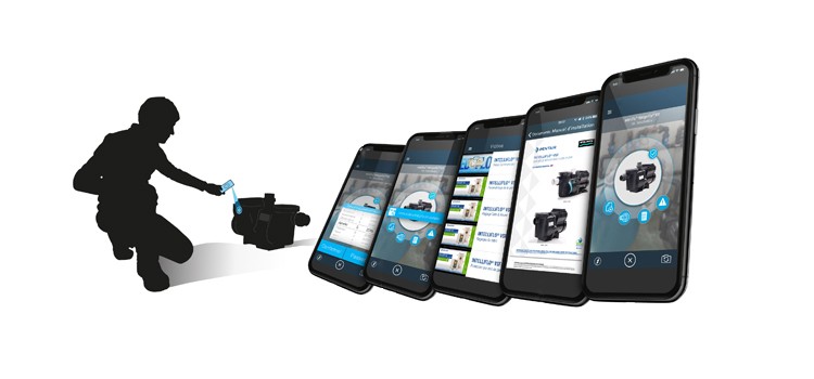 Application PIP Scanner partenaires &eacute;quipements piscine Pentair