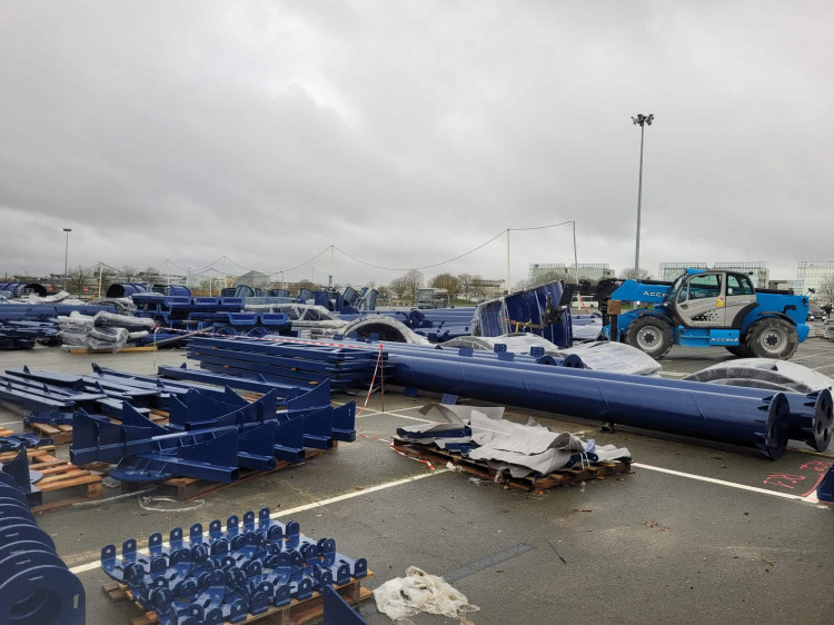 chantier montage Aquascope chantier montage Aquascope Edsun