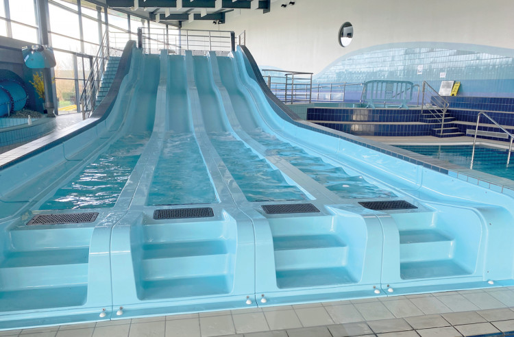 Toboggan aquatique Edsun au centre Rivea