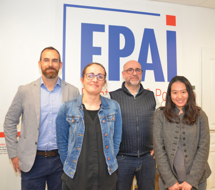 Equipe d'EPAI : Benjamin BARBARY, Elodie PROUST, Fr&eacute;d&eacute;ric MARTY et Xiuan CUI QUINTIN