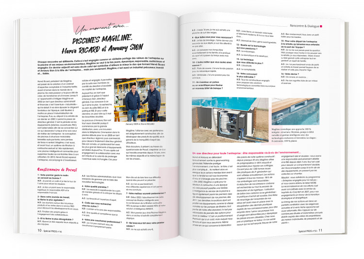 pages int&eacute;rieures Sp&eacute;cial PROS n&deg;55