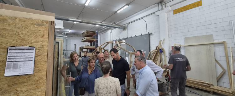 Visite des ateliers de production d'Inbeca Wellness Equipment à Cervelló