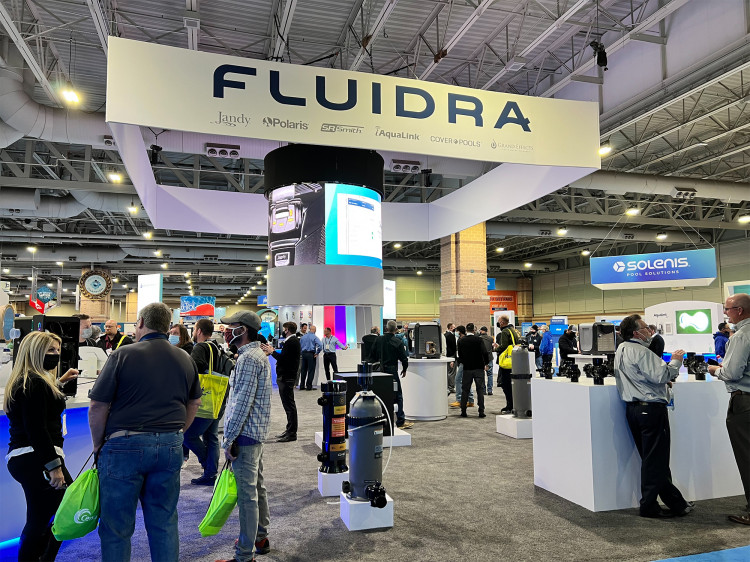 Fluidra stand Pool&Spa Show &copy;EuroSpaPoolNews 2022