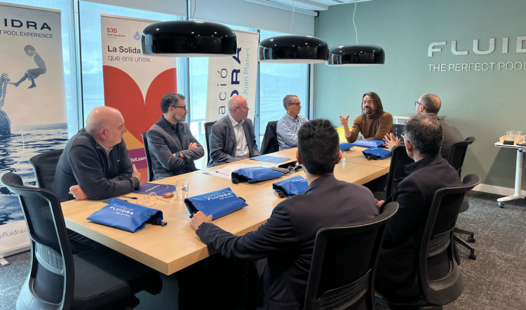Meeting between Fluidra Foundation, Fluidra, and Sant Joan de D&eacute;u to strengthen their mental health partnership