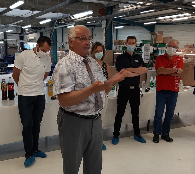 G&eacute;rard Oriol Maire de Saint Rambert d'Albon visite usine Albon
