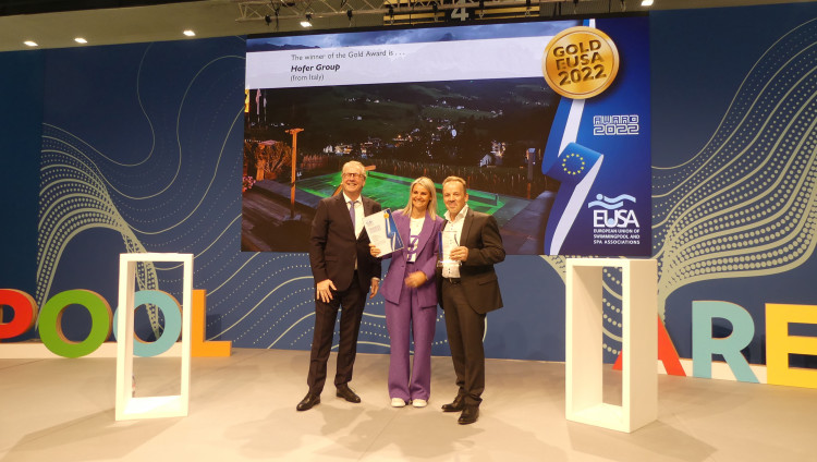 Gold EUSA award Spa Priv&eacute;e Hofer Group et Bert Granderath