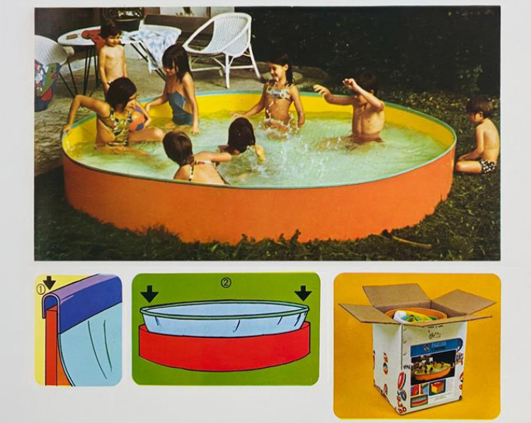 premières piscines démontables GRE