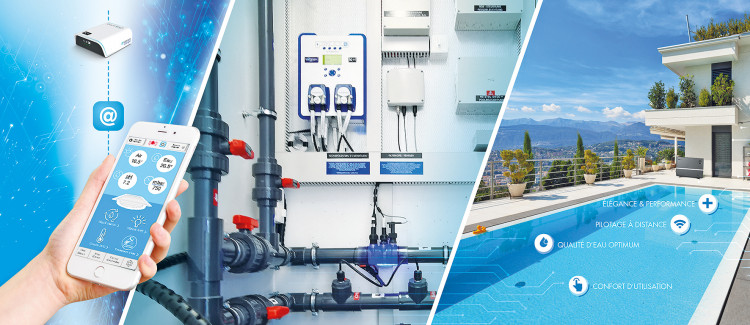 Bioclimatic Pool by Klereo : le local technique intelligent pour obtenir et conserver une eau de piscine de qualit&eacute;.