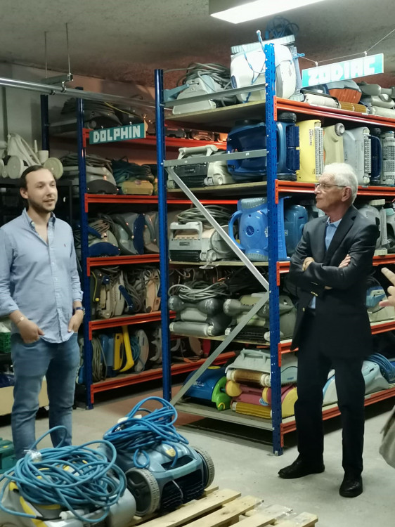 Cl&eacute;ment Barioz dirigeant du Local Piscine inauguration juin 2023