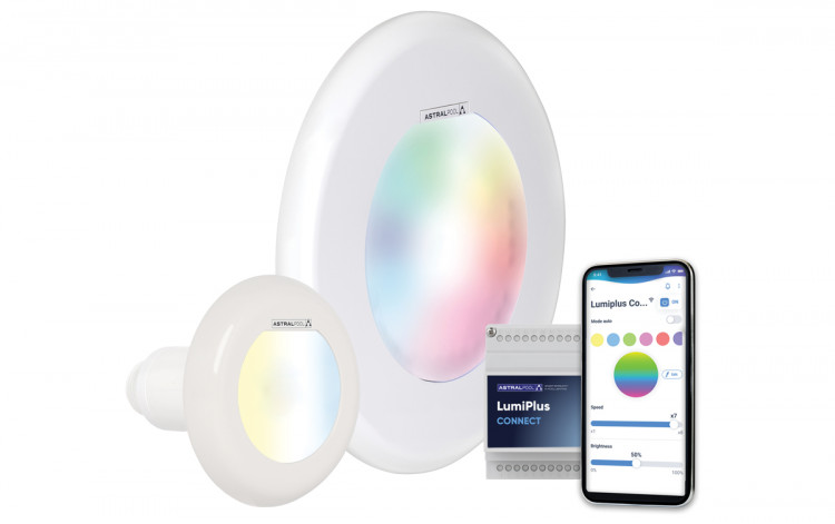  LumiPlus Connect g&eacute;rer l'&eacute;clairage application Fluidra PoolTM