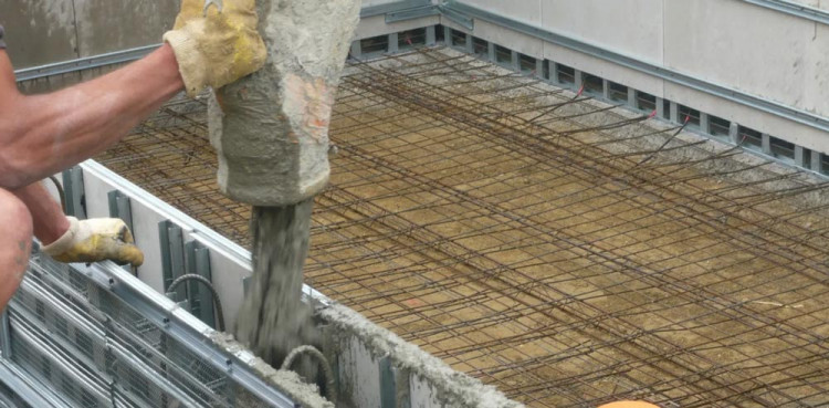 Coulage monobloc du b&eacute;ton &agrave; la pompe Marinal