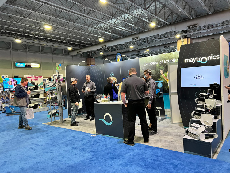 Maytronics stand Pool&Spa Show &copy;EuroSpaPoolNews 2022