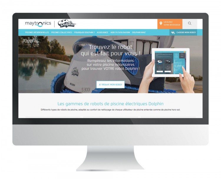 Site des robots piscine Dolphin Maytronics