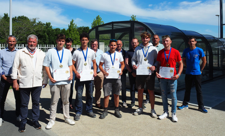 M&eacute;daill&eacute;s concours MAF Piscine 2022 ISMP