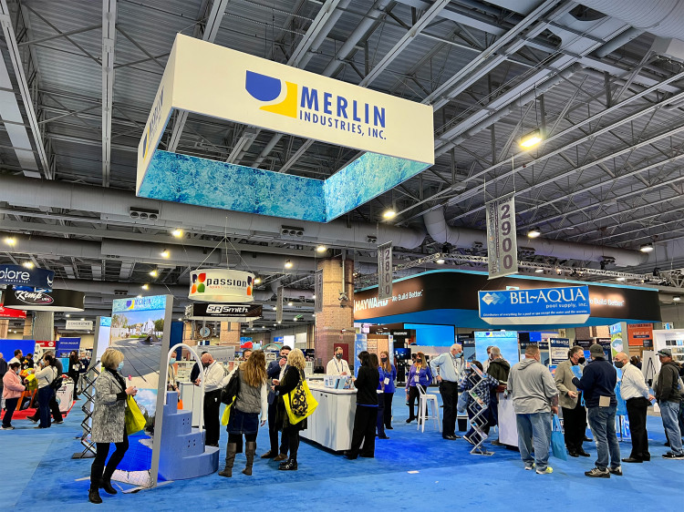 Merlin stand Pool&Spa Show &copy;EuroSpaPoolNews 2022