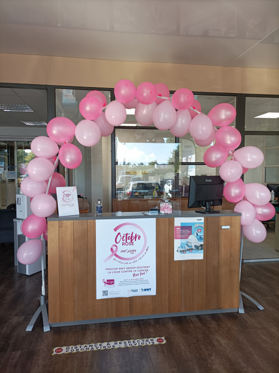 Octobre rose Procopi BWT Group 2022 en agence