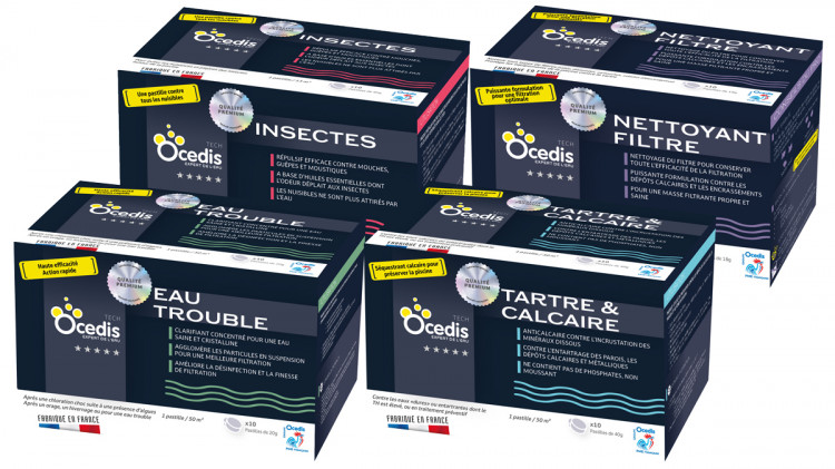 Format pastille ultra concentr&eacute; produit traitement eau Ocedis