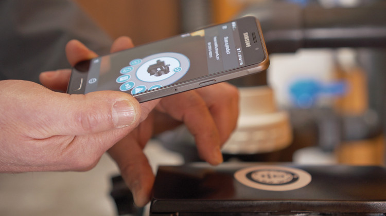 L'application gratuite Pentair Scan t&eacute;l&eacute;charg&eacute;e sur mobile