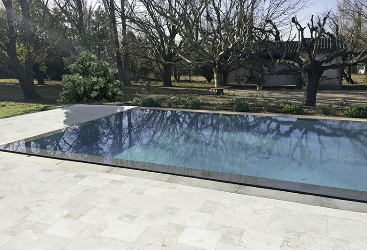 Goulotte tampon ISI-Miroir pour piscine &agrave; d&eacute;bordement