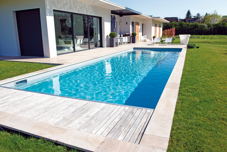 Piscine r&eacute;alis&eacute;e avec le proc&eacute;d&eacute; Unib&eacute;o