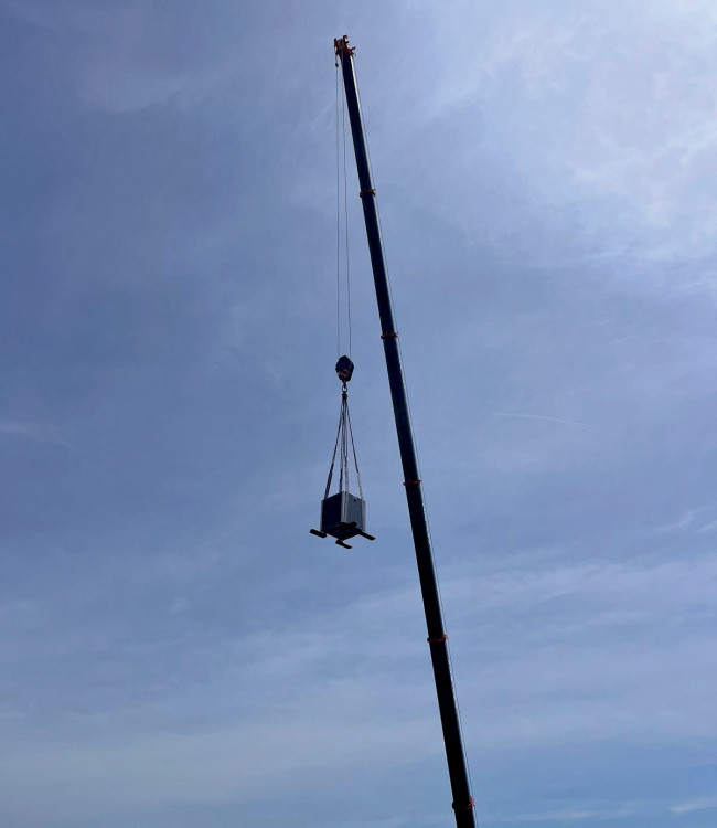 Livraison PAC Poolex par grutage