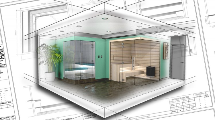 projet d'implantation sauna et hammam par le Bureau d'&eacute;tudes Nordique France