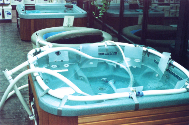 premiers développements de Bullfrog Spas du JetPak Therapy System