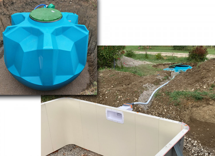 R&eacute;cup&eacute;rateur trop plein eau piscine