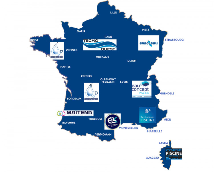 r&eacute;partition territoriale r&eacute;seau Aquatic Pro