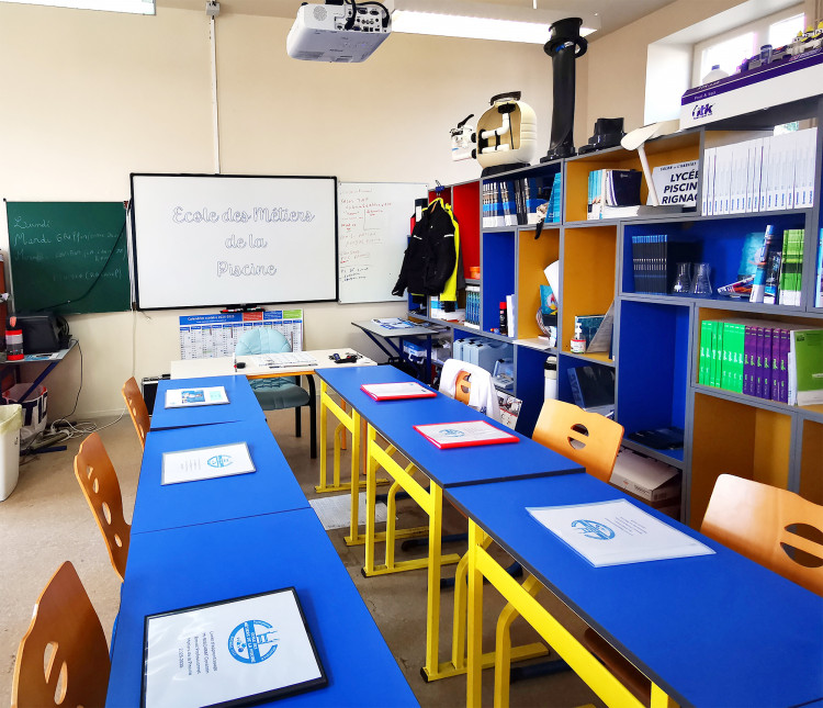 Salle de cours Lyc&eacute;e de Rignac 
