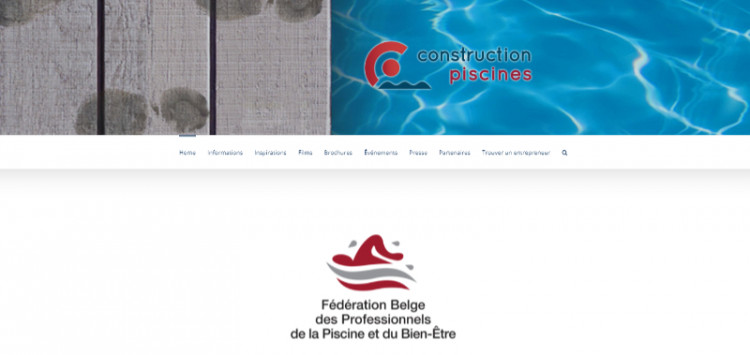 Site de la F&eacute;d&eacute;ration Belge des Professionnels de la Piscine et du Bien-&Ecirc;tre