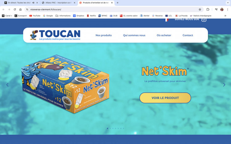 Site web Toucan