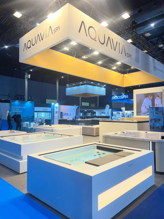 El stand de Aquavia Spa en Piscina Barcelona 2025