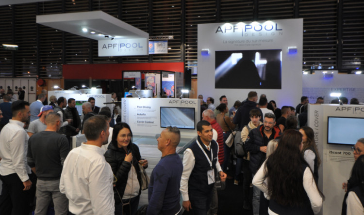 Stand d'APF Pool Design &agrave; Piscine Global Europe 2022