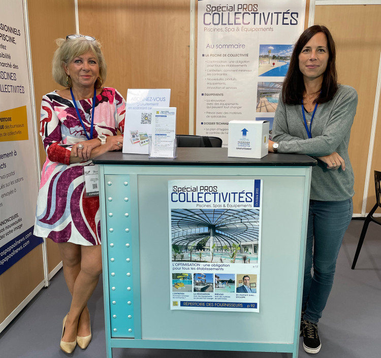 Stand EuroSpaPoolNews magazine Sp&eacute;cial COLLECTIVITES salon Atlantica 2022