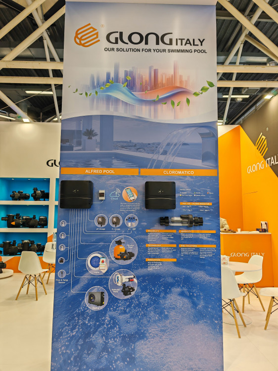 Lo stand Glong Italy a ForumPiscine 2025