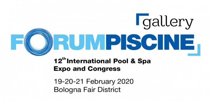 logo,blau,hintergrund,wei&szlig;,ForumPiscine,2020,Wohnzimmer,international,Pool,Spa,Bologna